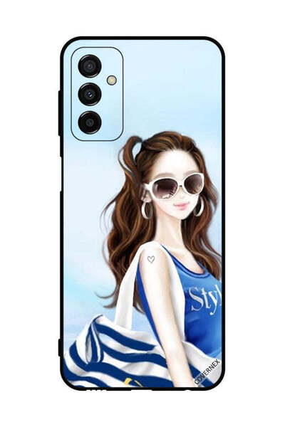 Covernex Protective Case Cover For Samsung Galaxy F23 Blue Shirt Style