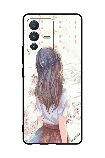 Covernex غطاء حماية لهاتف فيفو S12، فتاة لطيفة في تفكير عميق