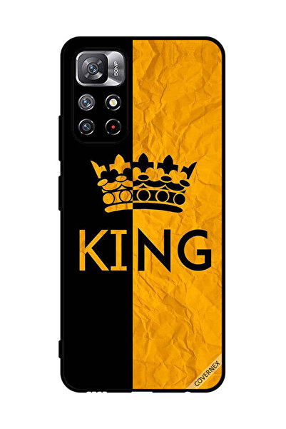 Covernex غطاء حماية لهاتف شاومي ريدمي نوت 11S 5G - أسود وأصفر