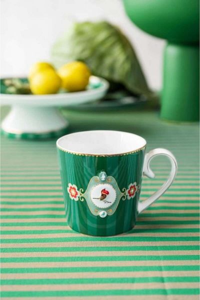 Pip Studio Love Birds Green cana ceai