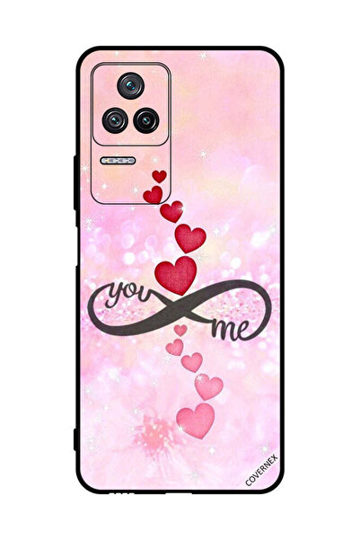 Covernex غطاء حماية لهاتف شاومي ريدمي K40S قلوب حمراء ووردية أنت إنفينيتي مي