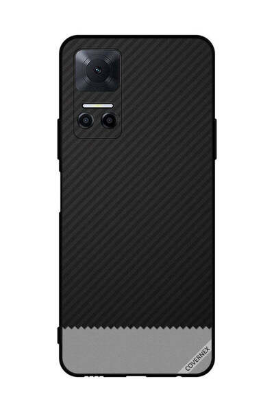 Covernex غطاء حماية لهاتف Honor Play6T بنقشة خطوط سوداء ورمادية