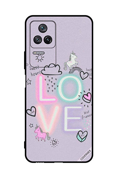 Covernex غطاء حماية لهاتف شاومي ريدمي كيه 50 - قلب حلو، حب، يونيكورن