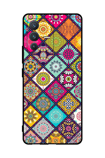 Covernex غطاء حماية لهاتف فيفو S12 بنقشة زهور متعددة الأشكال