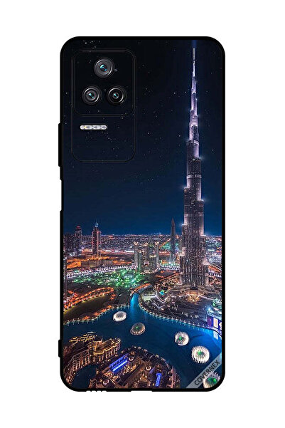 Covernex غطاء حماية لهاتف شاومي ريدمي كي 50 - منظر ليلي لوسط المدينة