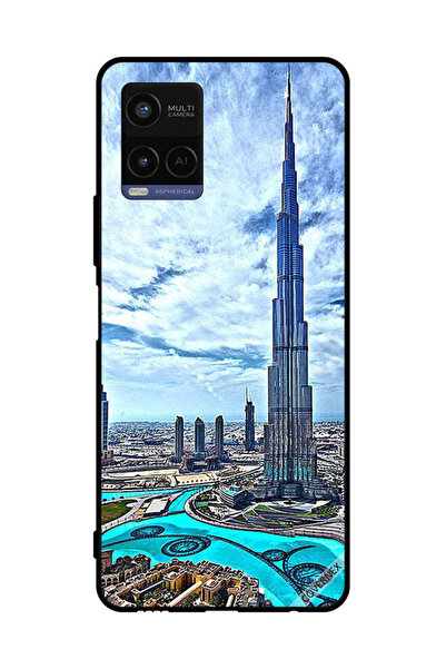 Covernex غطاء حماية لهاتف فيفو Y21 برج خليفة - غيوم مؤثرة