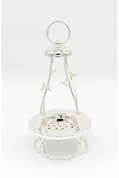 Dania حامل بخور فضي 26×15 سم