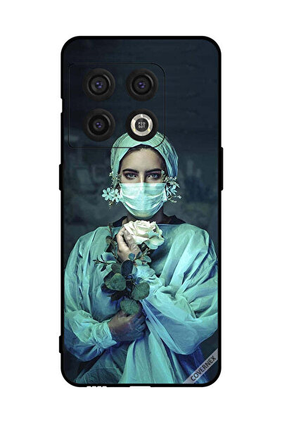 Covernex غطاء حماية لهاتف OnePlus 10 Pro ممرضة تحمل زهرة