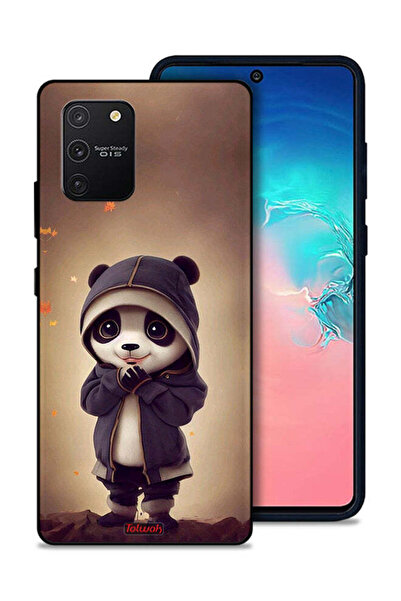 Tolwak غطاء حماية لهاتف سامسونج جالكسي S10 لايت بتصميم باندا صغير لطيف