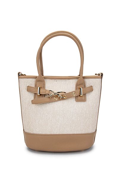 Tamer Tanca Women's Vegan Beige Shoulder Bag