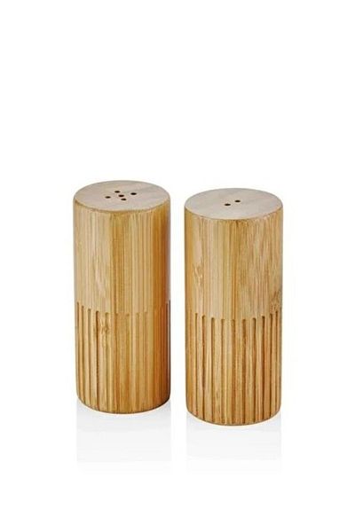 The Mia Ntr0018 Natura Bamboo Salt and Pepper Shakers Set of 2