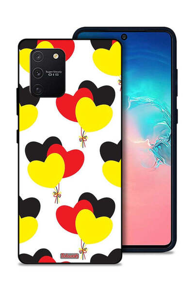 Tolwak غطاء حماية لهاتف سامسونج جالكسي S10 لايت بتصميم مجموعة ثلاثة قلوب