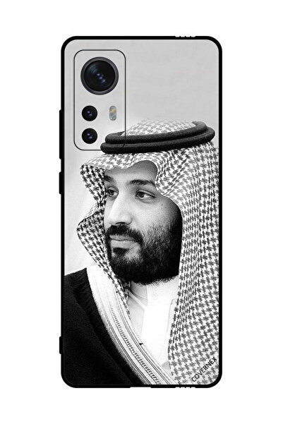 Covernex غطاء حماية لهاتف شاومي 12X صورة محمد بن سلمان بالأبيض والأسود