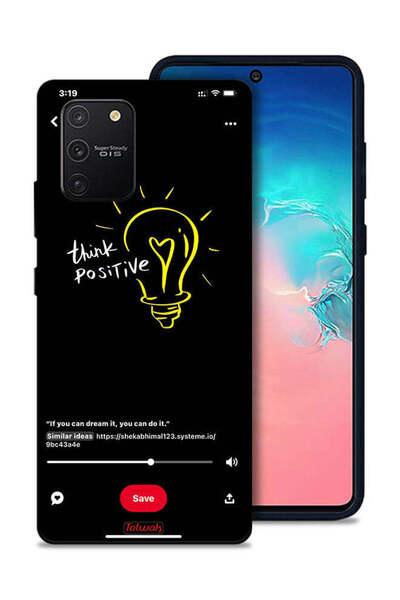 Tolwak غطاء حماية لهاتف سامسونج جالكسي S10 لايت - فكر بإيجابية