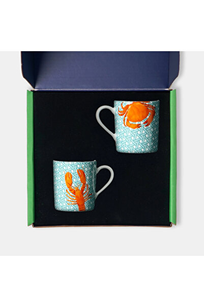 VİTELLİ Hazeran Porcelain Set of 2 Coffee Cups