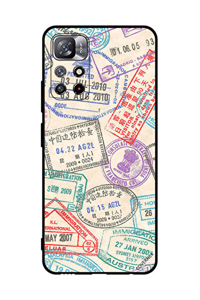 Covernex غطاء حماية لهاتف شاومي ريدمي نوت 11S 5G، طوابع سفر