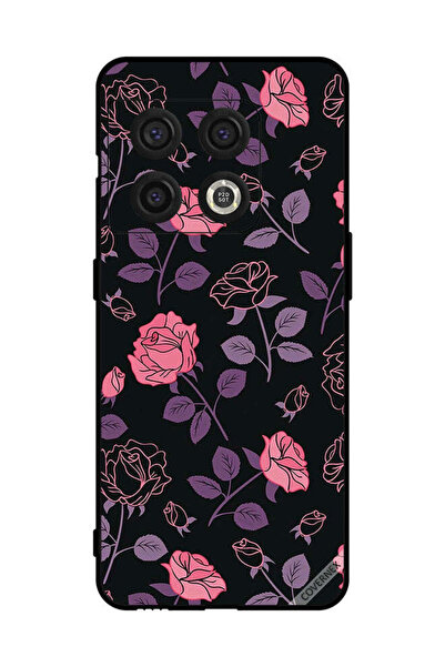 Covernex غطاء حماية لهاتف OnePlus 10 Pro - زهور وردية وأرجوانية