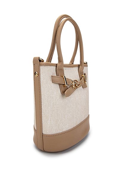 Tamer Tanca Women's Vegan Beige Shoulder Bag