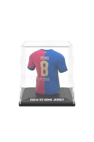 Splink FC Barcelona Pedri Home Jersey Display Case, Official Licensed Collectible, 2024/2025 Season