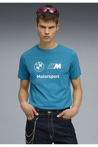 Puma Ανδρικό μπλουζάκι με λογότυπο BMW M Motorsport Essentials