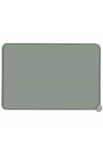 Aptel Anti-slip mat for animal bowls, silicone, gray, 48x30 cm