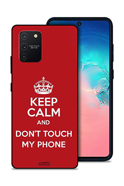 Tolwak غطاء حماية لهاتف سامسونج جالكسي S10 لايت - حافظ على هدوئك ولا تلمس هاتفي