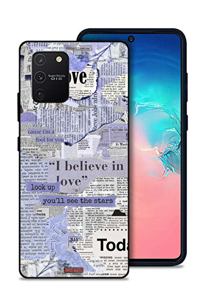 Tolwak غطاء حماية لهاتف سامسونج جالكسي S10 لايت - قطع من الصحف