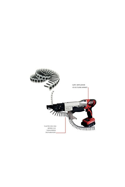 Akdeniz AKD-BL 18SG Şarjlı Vidalama Tabancası