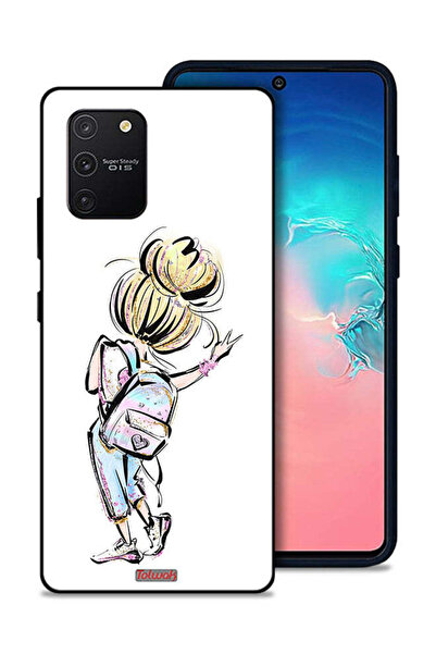 Tolwak غطاء حماية لهاتف سامسونج جالاكسي S10 لايت بتصميم فتاة العودة إلى المدرسة