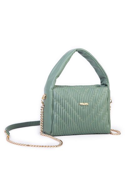 Nas Bag Geantă de mână și geantă de umăr pentru femei (19x15 cm) verde mentă