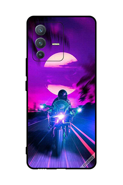 Covernex غطاء حماية لهاتف فيفو V23 برو راكب الدراجة النارية يترك القمر خلفه
