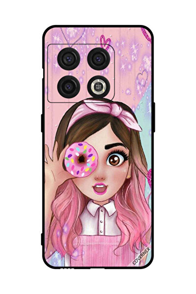 Covernex غطاء حماية لهاتف OnePlus 10 Pro فتاة صغيرة لطيفة تحمل دونات