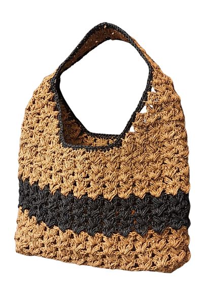 Uretti - Necla 4345 8355 Hand Knitted Paper Rope Shoulder Bag