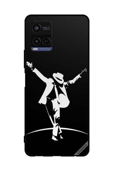 Covernex غطاء حماية لهاتف فيفو Y21 أكشن أسود وأبيض