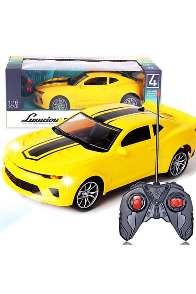 rexa Toys 1/16 RC Sport Cars Toys Easy to Manipulate Simulation Racing Remote Control Car with Headlight