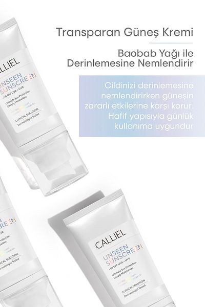 CALLİEL Invisible, Transparent & Natural Finish Moisturizing Effective 50 Spf Makeup Base 50 ml