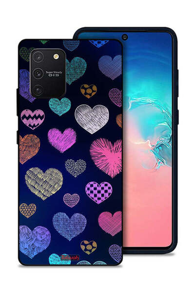 Tolwak غطاء حماية لهاتف سامسونج جالكسي S10 لايت بنقشة قلوب داجا