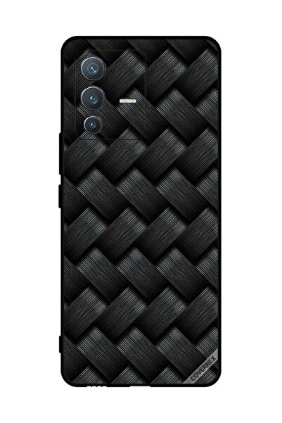 Covernex غطاء حماية لهاتف فيفو S12 برو بنمط خطوط سوداء