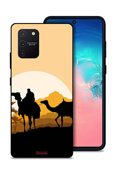 Tolwak غطاء حماية لهاتف سامسونج جالاكسي S10 لايت بتصميم فن الجمال في الصحراء