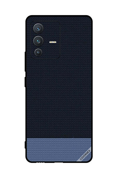 Covernex غطاء حماية لهاتف فيفو S12 بنقشة أشكال منقطة باللون الأزرق