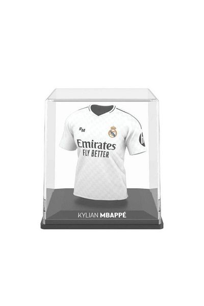 Splink Real Madrid Mbappe Home Jersey Display Case, Official Licensed Collectible, 2024/2025 Season
