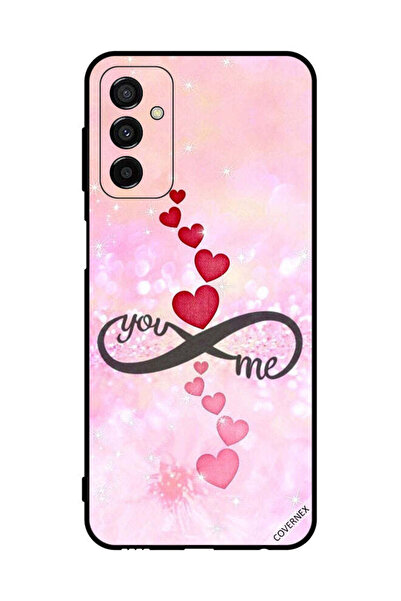 Covernex غطاء حماية لهاتف سامسونج جالاكسي F23 - قلوب حمراء ووردية - يو إنفيني...