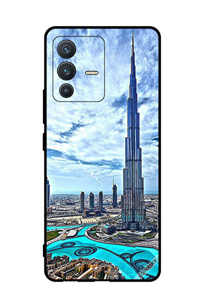 Covernex غطاء حماية لهاتف فيفو S12 برج خليفة - غيوم مؤثرة