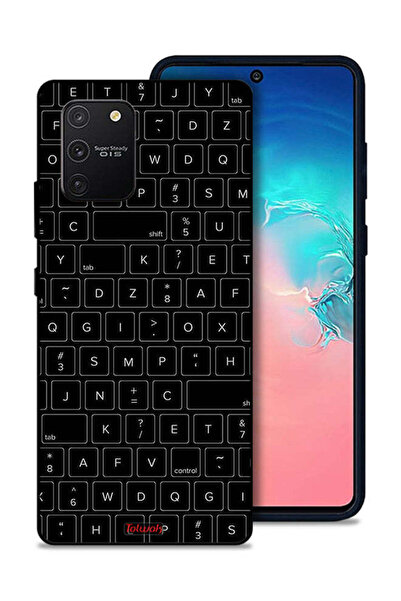 Tolwak غطاء حماية لهاتف Samsung Galaxy S10 Lite بنمط مفاتيح لوحة المفاتيح الع...