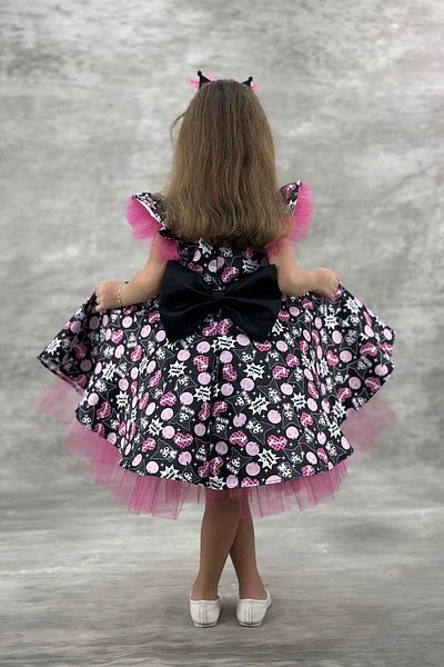 Minigimin Cicileri Tutu Krm Heart Printed Crown Βραδινό Φόρεμα Κοριτσίστικο - Μωβ