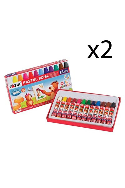 Fatih Pastel Boya 12 Renk 2 Adet