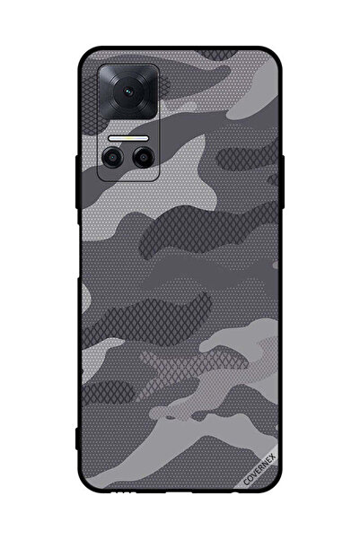 Covernex غطاء حماية لهاتف Honor Play6T بنمط تمويه رمادي