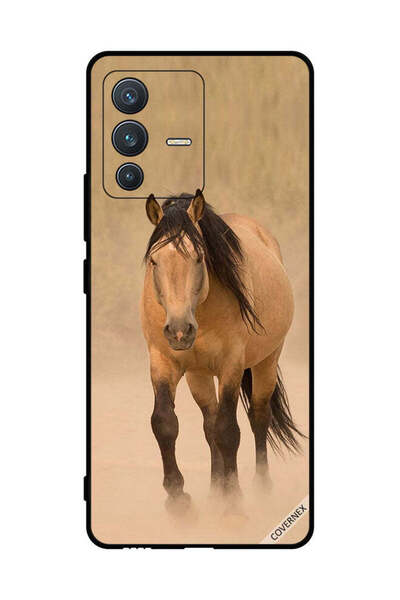 Covernex غطاء حماية لهاتف فيفو S12 سباق الخيل البني