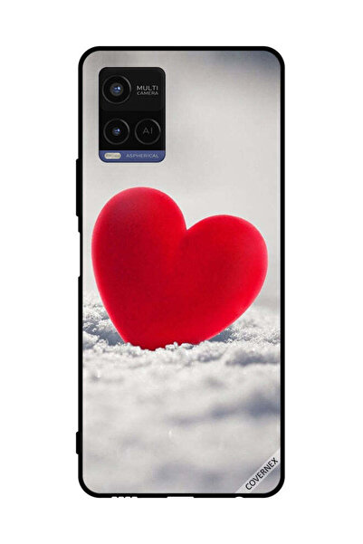 Covernex غطاء حماية لهاتف فيفو Y21 - قلب أحمر جميل