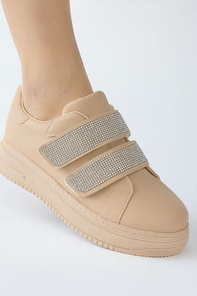 hadigiy Daily Comfortable Women's Shoes with Wedge Sole Stone Detail